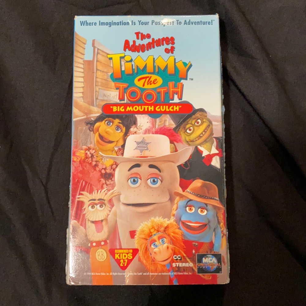The Adventures of Timmy The Tooth VHS Tape